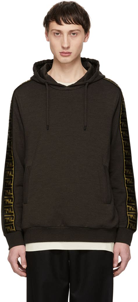 fendi tape hoodie|fendi hoodie for men.